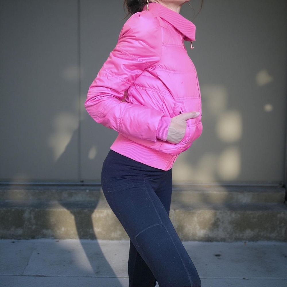 Juicy Couture Bubblegum Pink Puffer Jacket